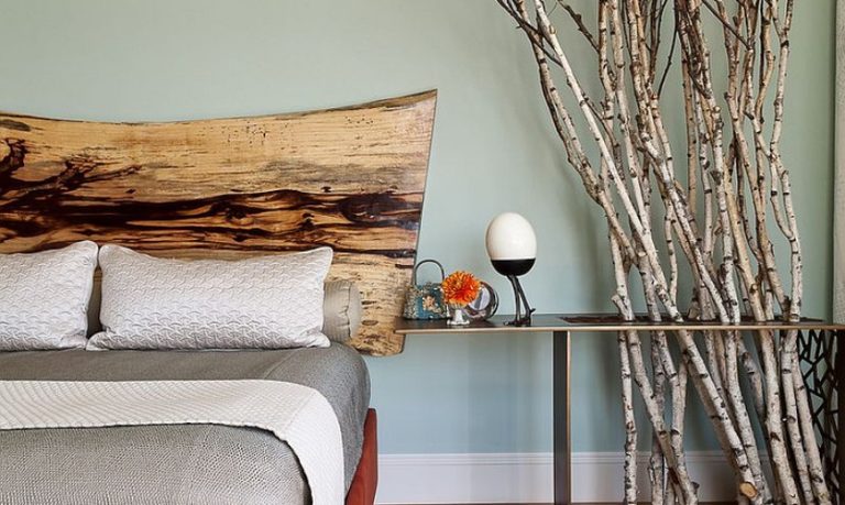 wooden headboard